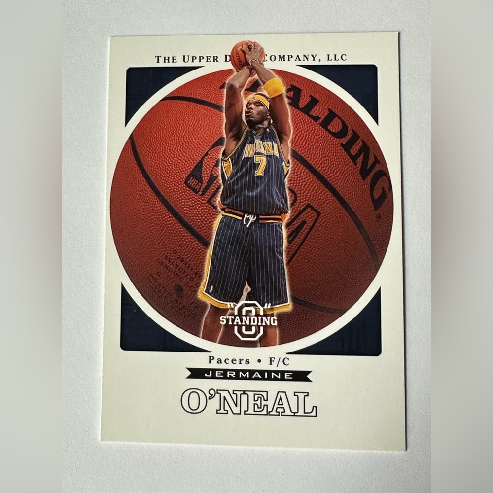 Jermaine O'Neal Basketball Trading Card - Navy & Yellow